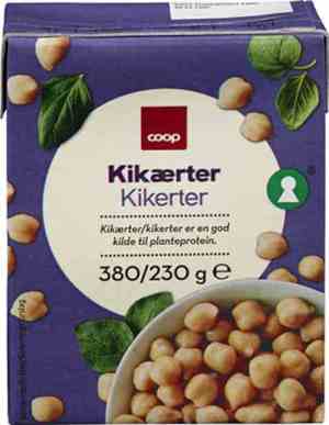 Prøv også Coop kikerter 380g.