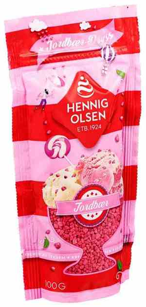 Prøv også Hennig Olsen Jordbær strøssel 100g.