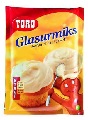 Prøv også Toro glasurmiks melisglasur.