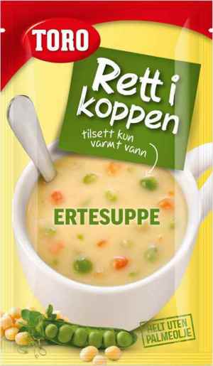 Prøv også Toro Rett i Koppen Ertesuppe med kjøtt og krutonger.