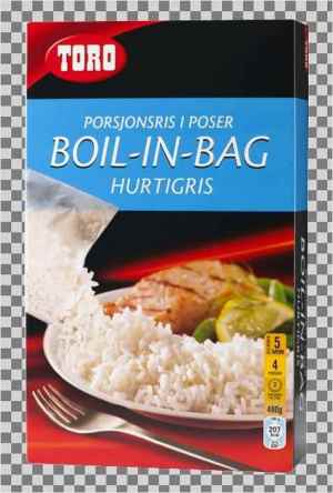 Prøv også Toro Boil in bag hurtigris.