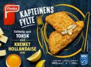 Prøv også Findus Kapteinens fylte torsk med hollandaisesaus.