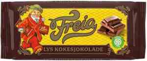 Prøv også Freia Lys Kokesjokolade.