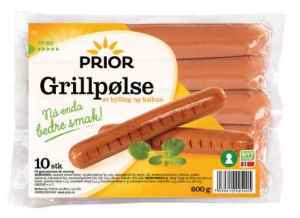 Prøv også Prior grillpølse kylling og kalkun.