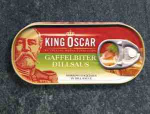 Prøv også King Oscar gaffelbiter i dillsaus.