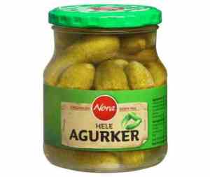 Prøv også Nora agurker hele.