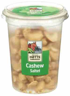 Prøv også Den Lille Nøttefabrikken saltede cashewnøtter.