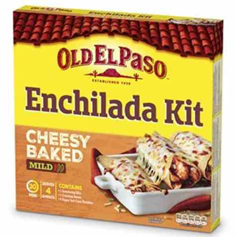 Bilde av Old El Paso Enchilada Dinner Kit.