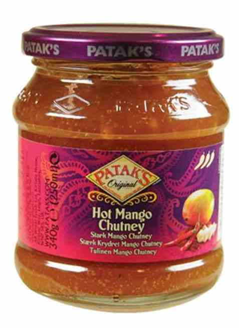 Bilde av Pataks hot mango chutney.