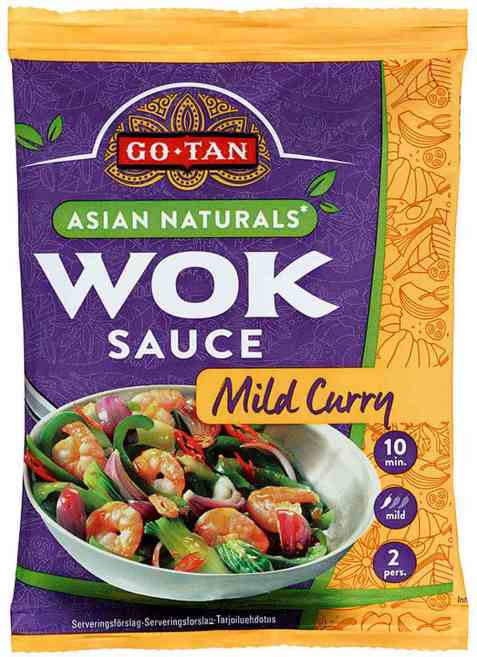 Bilde av Go-tan Asian Naturals woksaus Mild curry.