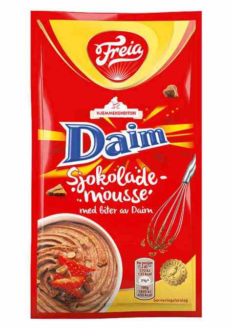 Bilde av Freia sjokolademousse med daim.
