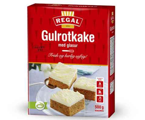 Bilde av Regal gulrotkake.