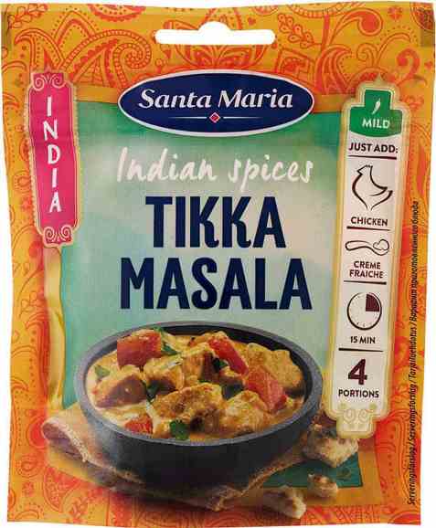 Bilde av Santa Maria Tikka Masala spice mix. Bilde av Santa Maria Tikka Masala spice mix.