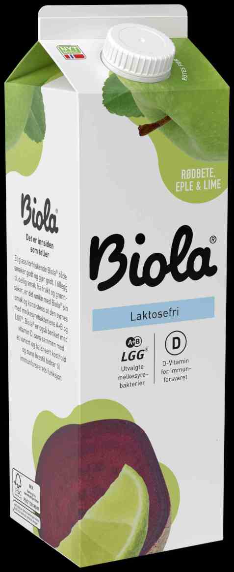 Bilde av Tine Biola Rødbete, eple & lime Laktosefri.