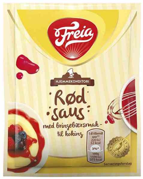 Bilde av Freia bringebærsaus koke.