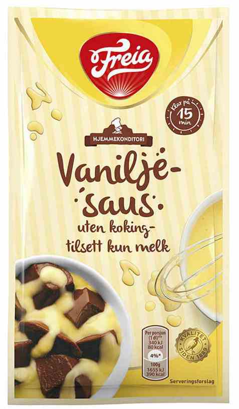 Bilde av Freia vaniljesaus pose instant. Bilde av Freia vaniljesaus pose instant.