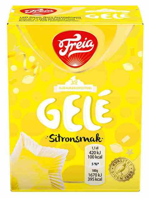 Bilde av Freia gele med sitronsmak.