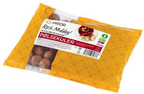 Bilde av Prior pølsekuler kylling og kalkun.