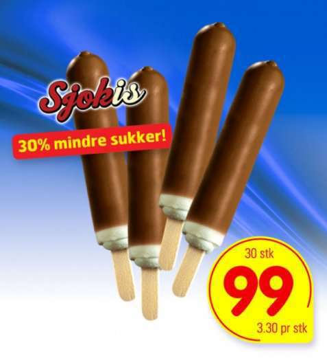 Bilde av Isbilen sjokis sukkeredusert.