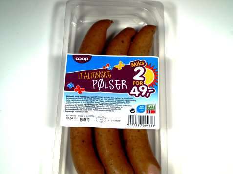 Bilde av Coop italienske pølser.