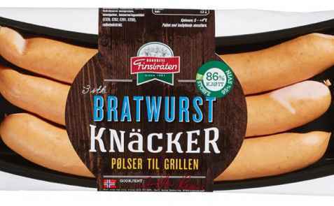 Bilde av Finsbråten knacker Bratwurst.