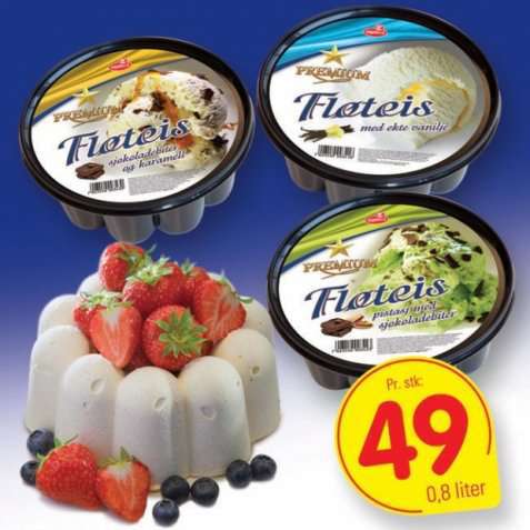 Bilde av Isbilen premium fløteis vanilje.