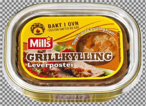 Bilde av Mills Grillkylling Leverpostei.