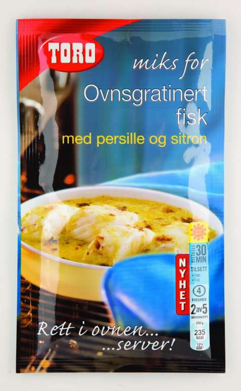 Bilde av Toro miks for ovnsgratinert fisk med persille og sitron.