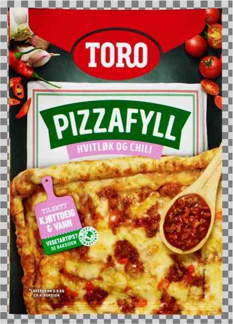 Bilde av Toro pizzafyll med hvitløk og søt chili.
