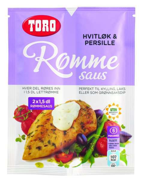 Bilde av TORO Rømmesaus med hvitløk & persille.