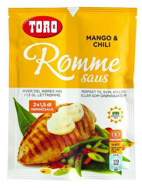 Bilde av TORO Rømmesaus med mango og chili.