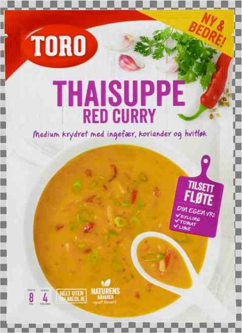 Bilde av Toro Thai red currysuppe.