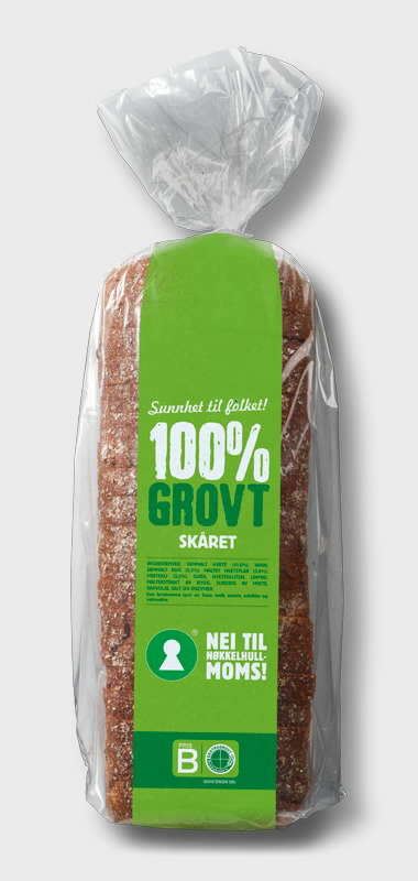 Bilde av Bakehuset Kiwi grovbrød skåret.