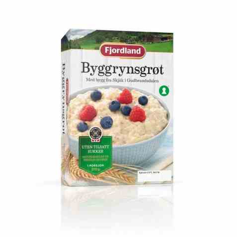 Bilde av Fjordland Byggrynsgrøt. Bilde av Fjordland Byggrynsgrøt.