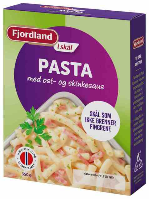 Bilde av Fjordland Pasta med ost og skinke.