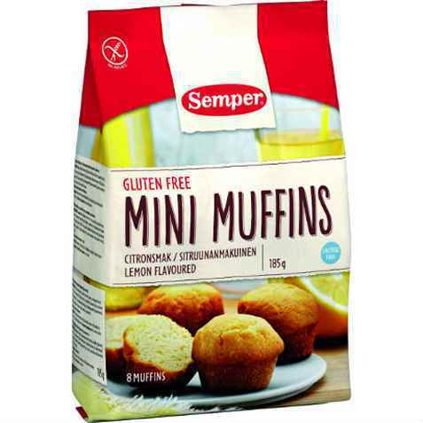 Bilde av Semper Mini Muffins med citronsmak.