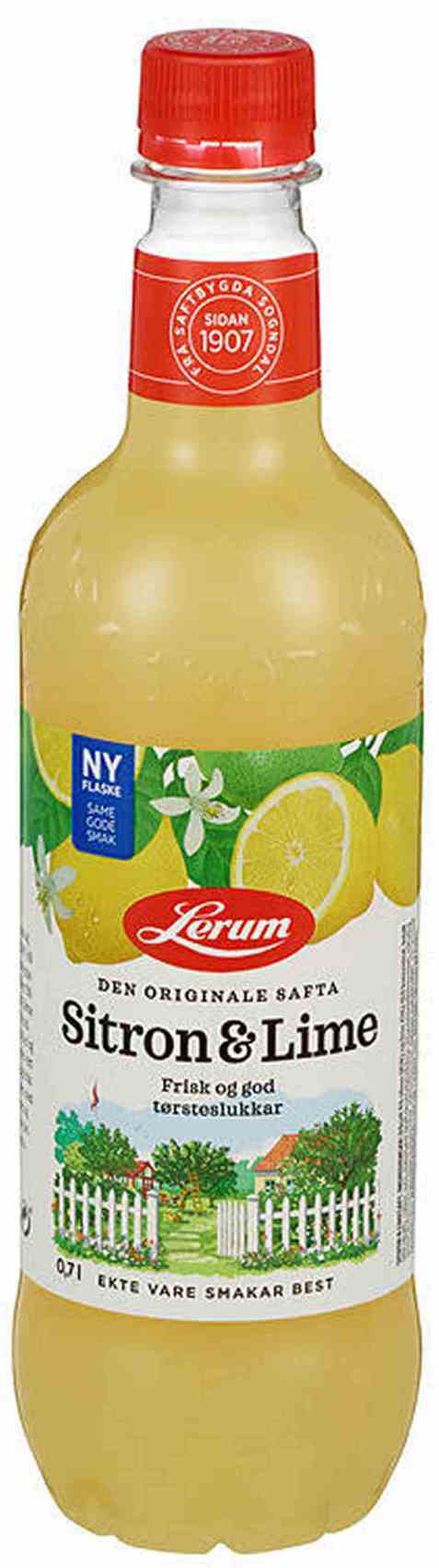 Bilde av Lerum Sitron-limesaft.