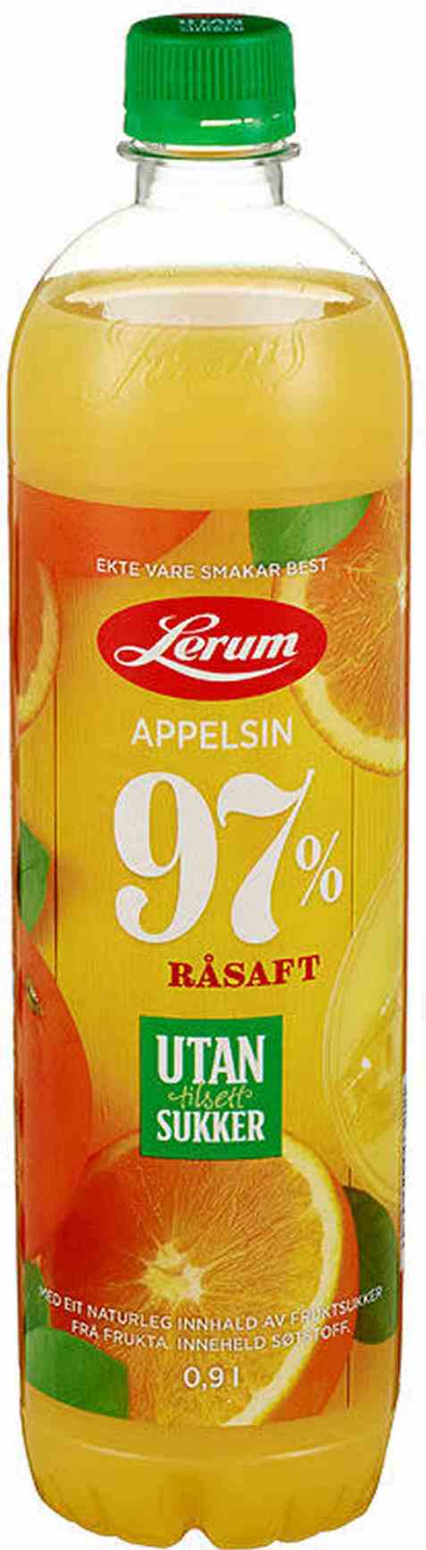 Bilde av Lerum appelsinsaft utan tilsett sukker.