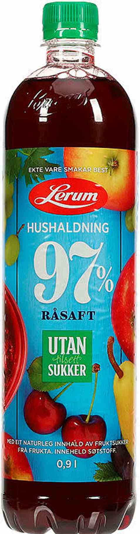 Bilde av Lerum Husholdningssaft utan tilsett sukker 0,9 l.