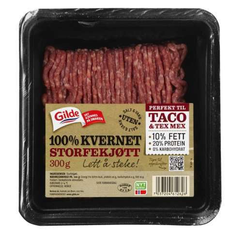 Bilde av Gilde 100 prosent Kvernet Storfekjøtt 10 prosent ..