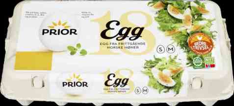 Bilde av Prior egg SM frittgående 18 stk.
