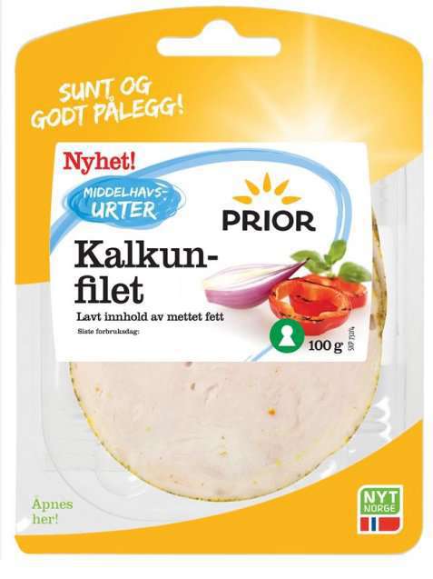 Bilde av Prior kalkunfilet middelhavsurter. Bilde av Prior kalkunfilet middelhavsurter.