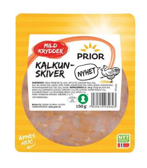 Bilde av Prior kalkunskiver mildt krydder.
