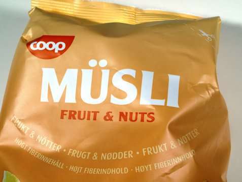 Bilde av Coop musli fruits and nuts.