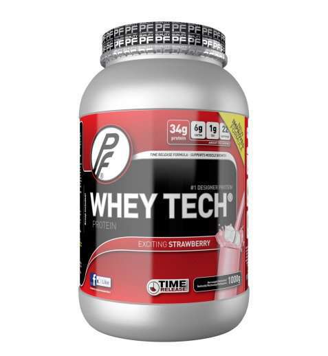 Bilde av Proteinfabrikken Whey Tech® 1000g Jordbær.
