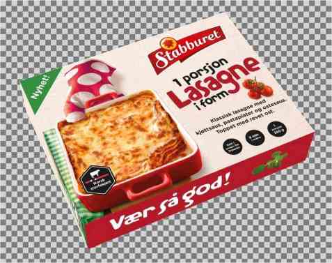 Bilde av Stabburet lasagne. Bilde av Stabburet lasagne.