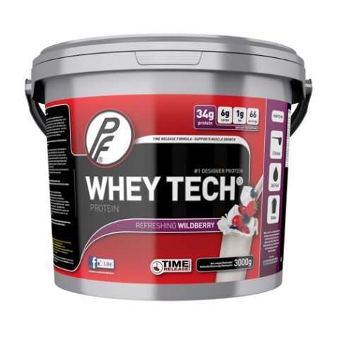 Bilde av Proteinfabrikken Whey Tech® 3000g Skogsbær.