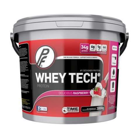 Bilde av Proteinfabrikken Whey Tech® 3000g Bringebær.