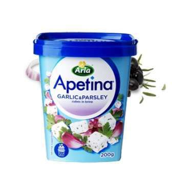 Bilde av Arla Apetina i lake hvitløk og persille.