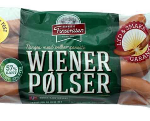 Bilde av Finsbråten Wienerpølser. Bilde av Finsbråten Wienerpølser.
